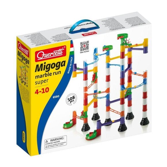 Quercetti  108 Pcs Migoga Marble Run Super  New Sealed For Age 4-10 Years Old - Picture 10 of 14